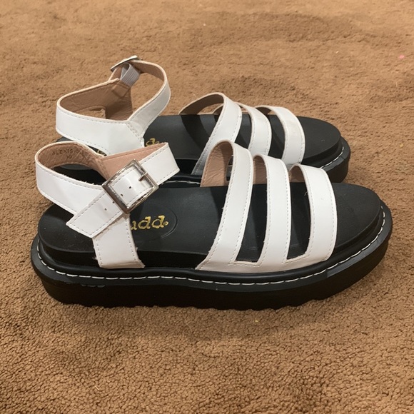 Dr Marten White Platform Sandals | Poshmark